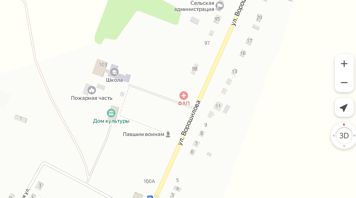 Схема проезда МБОУ ООШ с. Березняговка.